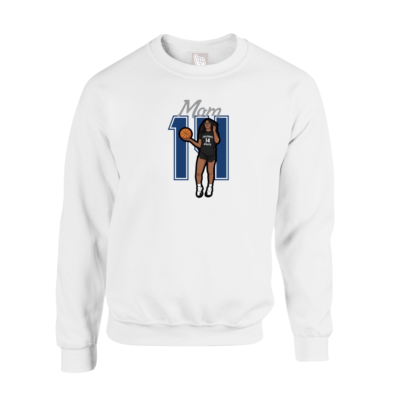 Fleece Crew — Mothers Day Shirsey in White