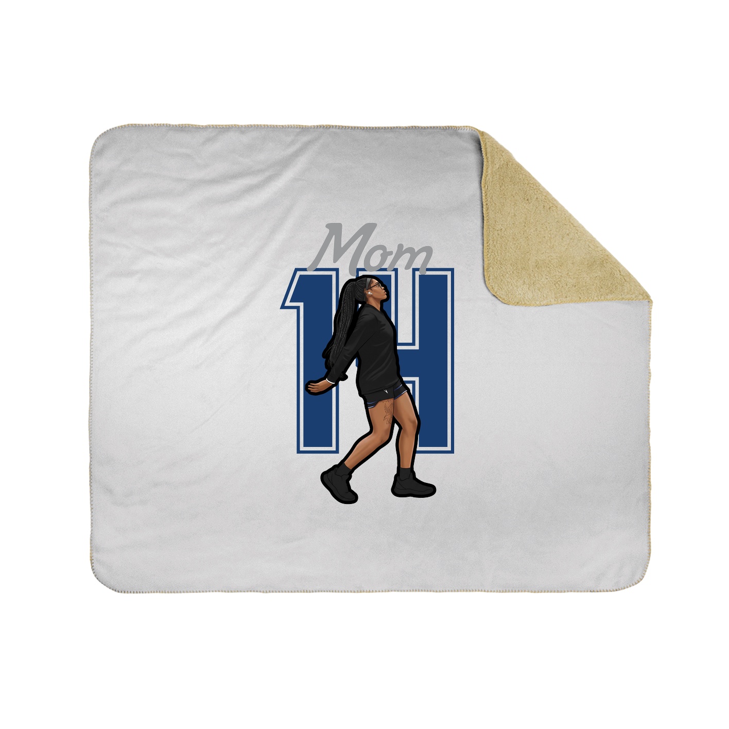 Throw Blanket — Mothers Day Shirsey in White
