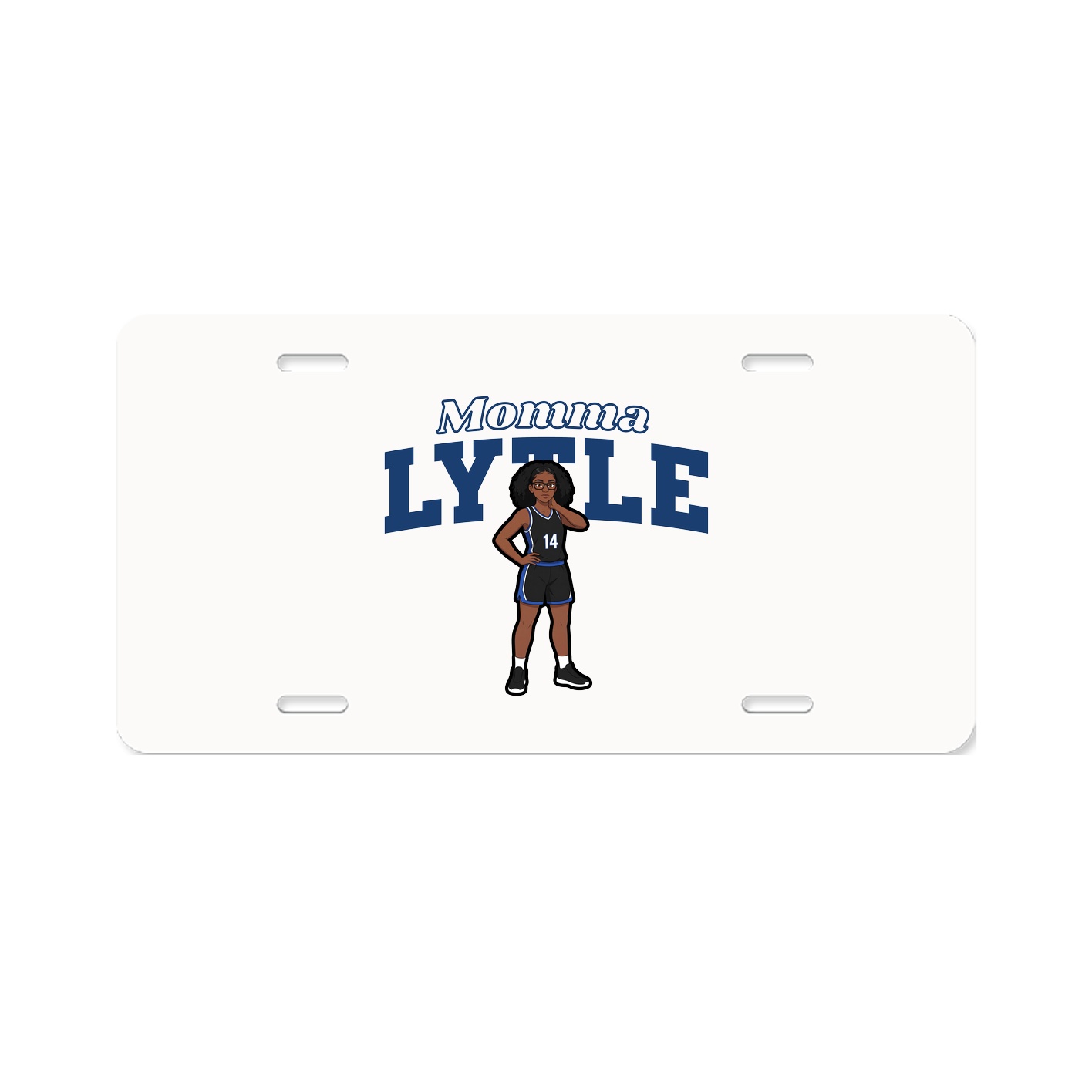 License Plate — Mothers Day Block in Classic