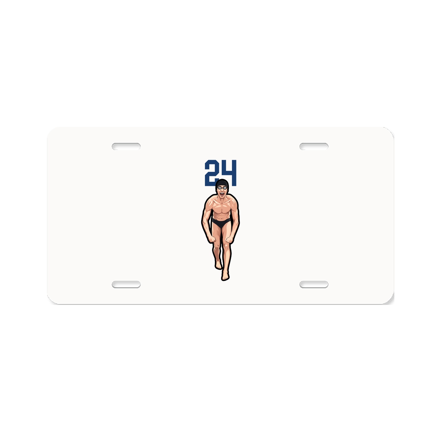 License Plate — Number Top in Classic