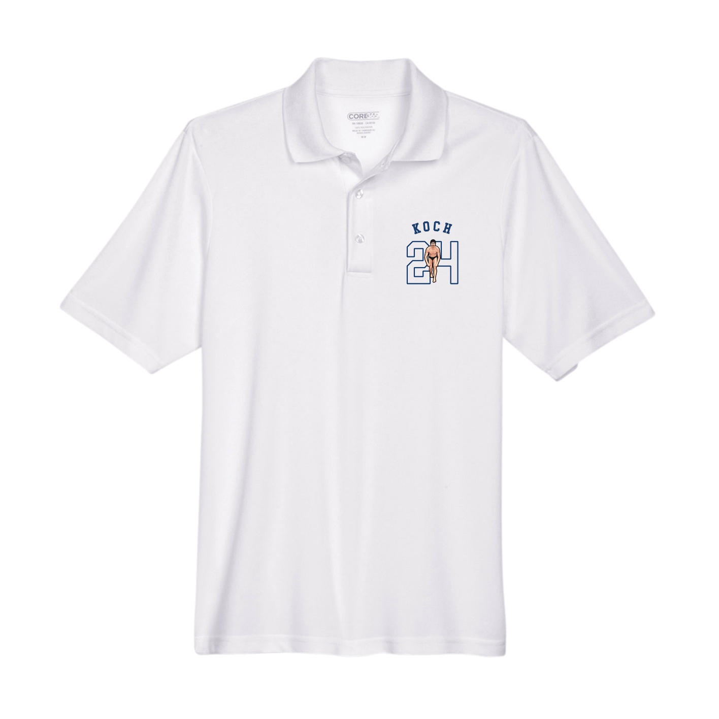 Performance Polo — Shirsey Arch in White