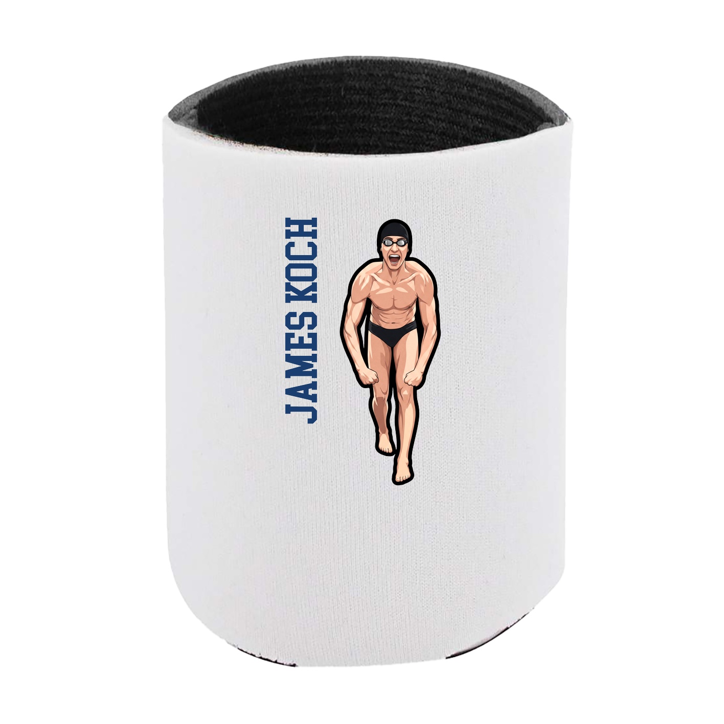 Can Holder — Name Vertical in White