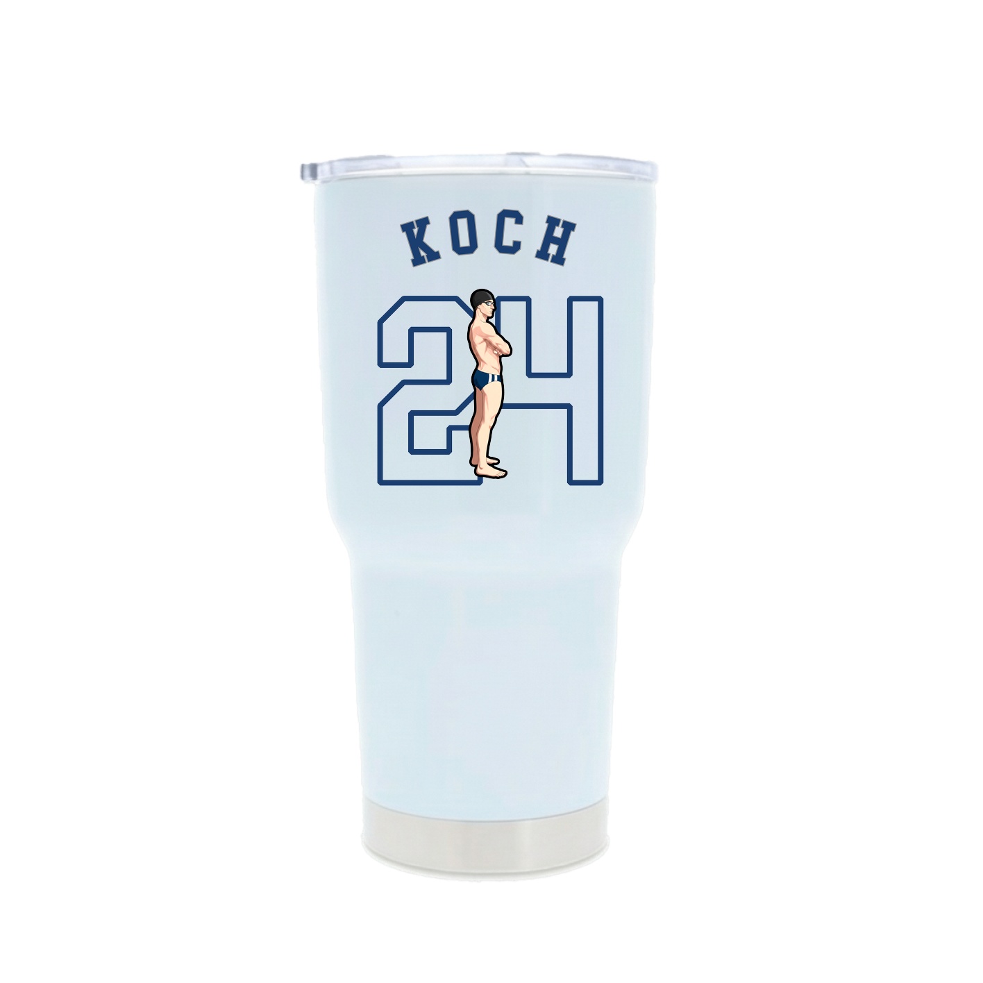 30oz Stainless Steel Tumbler — Shirsey Arch in White