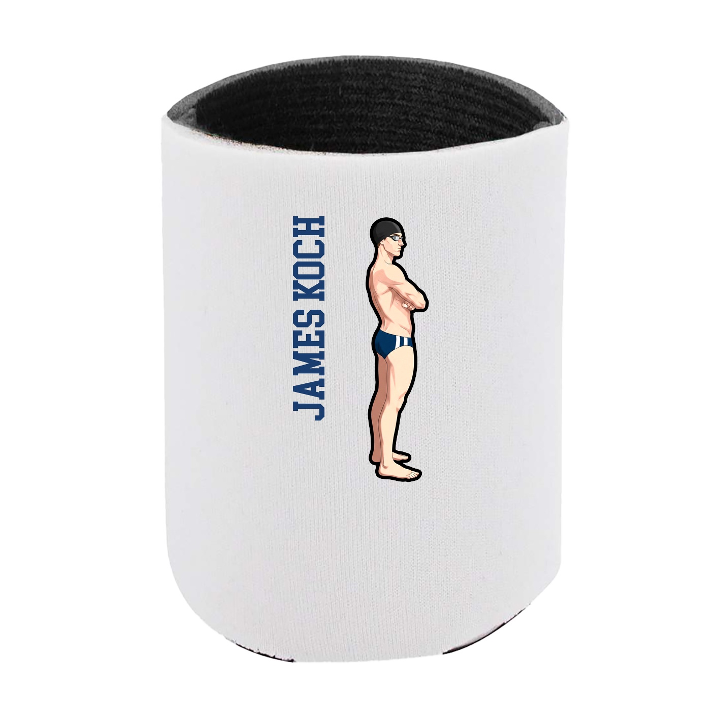 Can Holder — Name Vertical in White