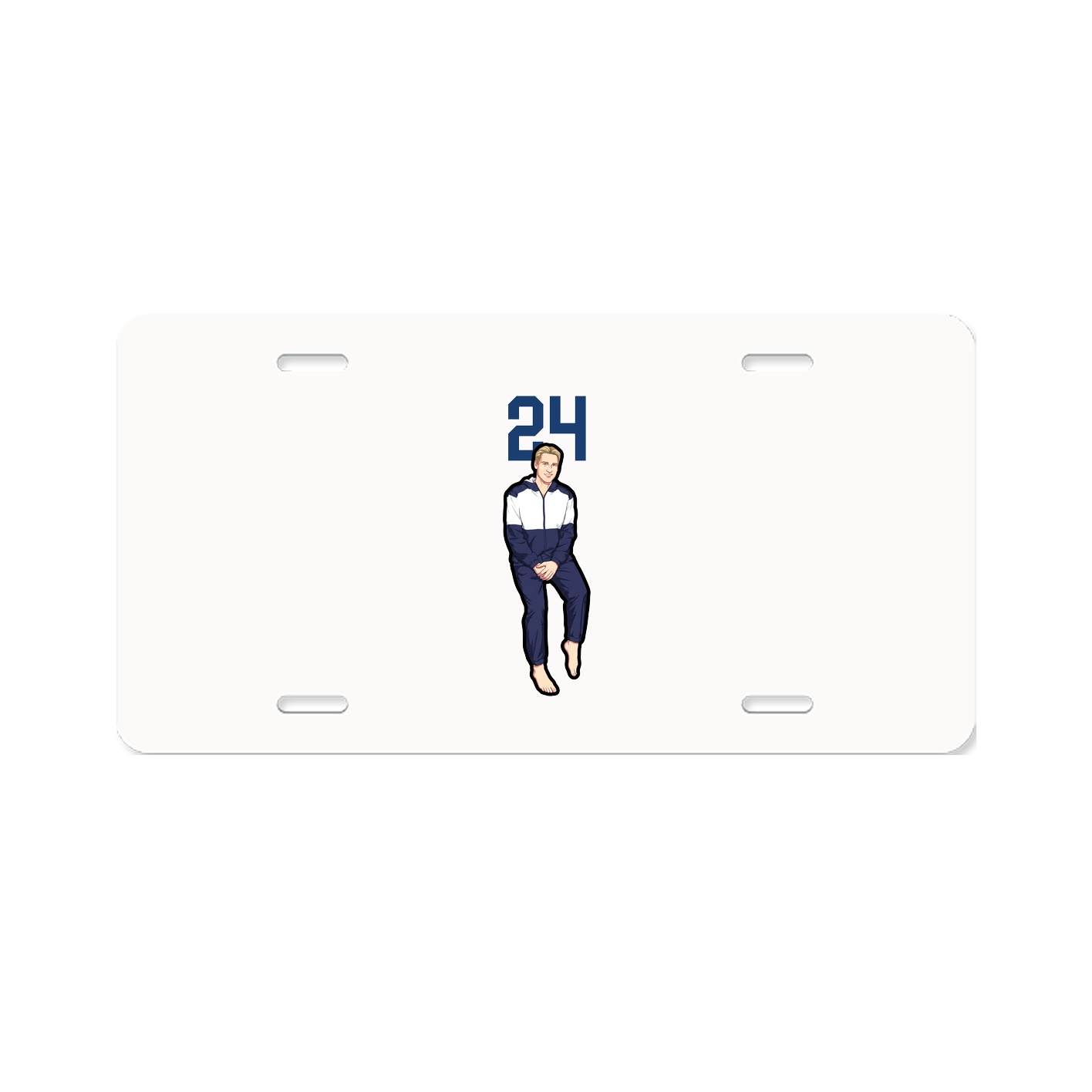 License Plate — Number Top in Classic