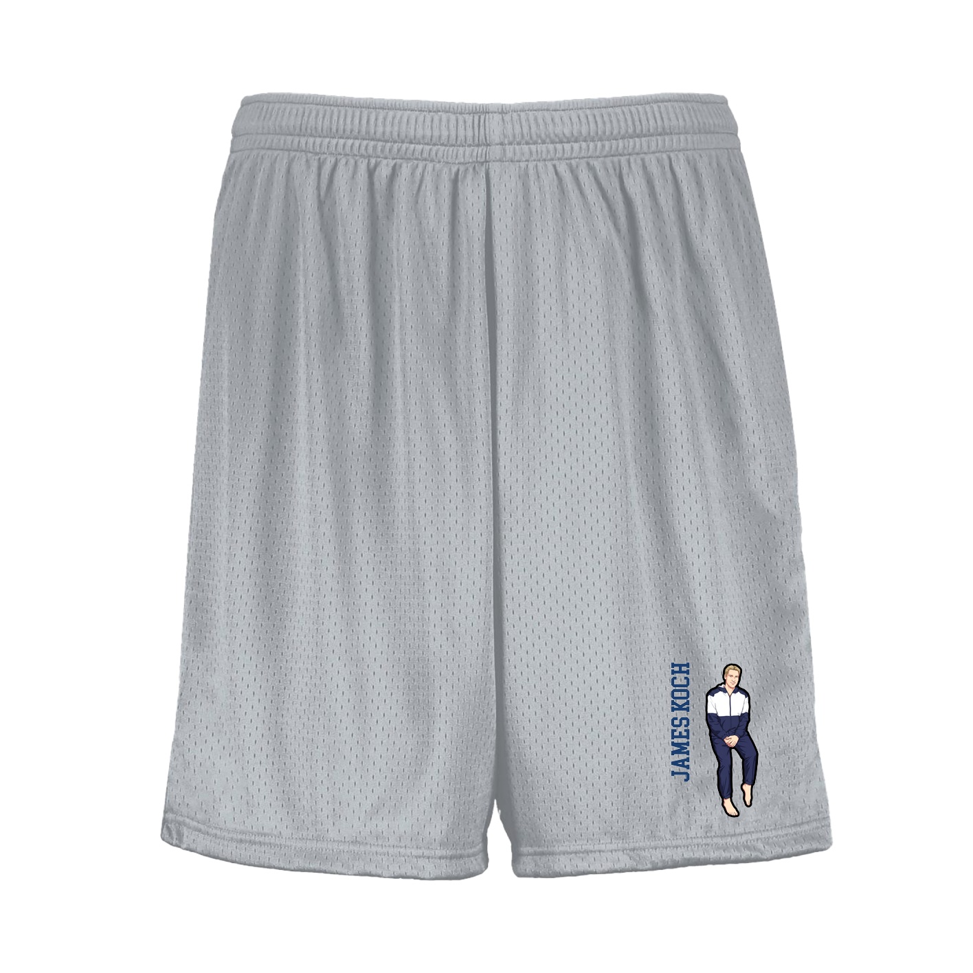 Shorts — Name Vertical in Silver