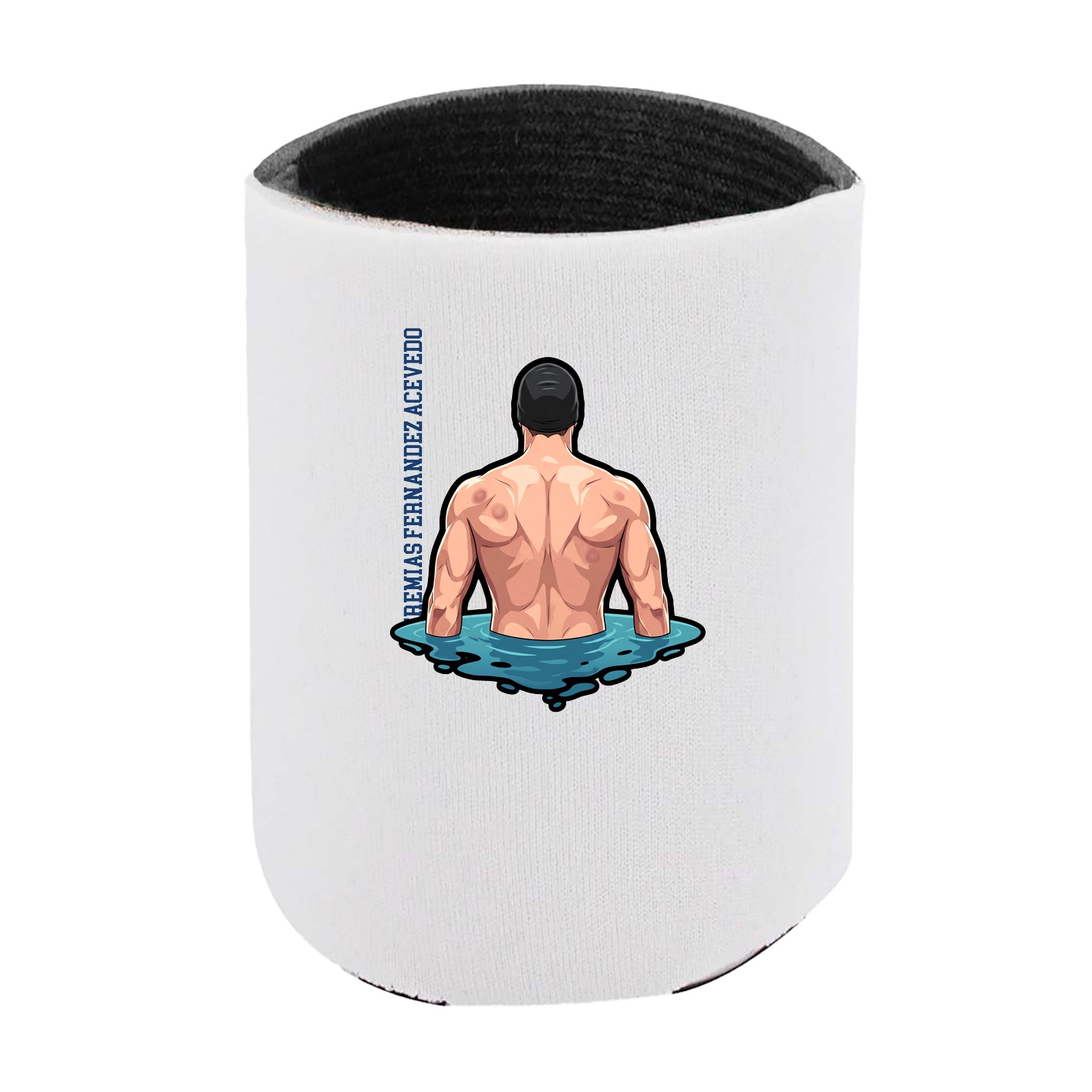 Can Holder — Name Vertical in White