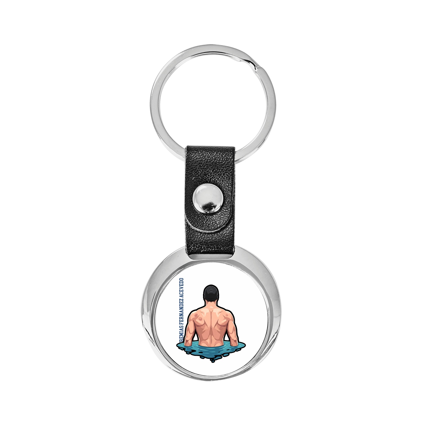 Key Chain — Name Vertical in Classic