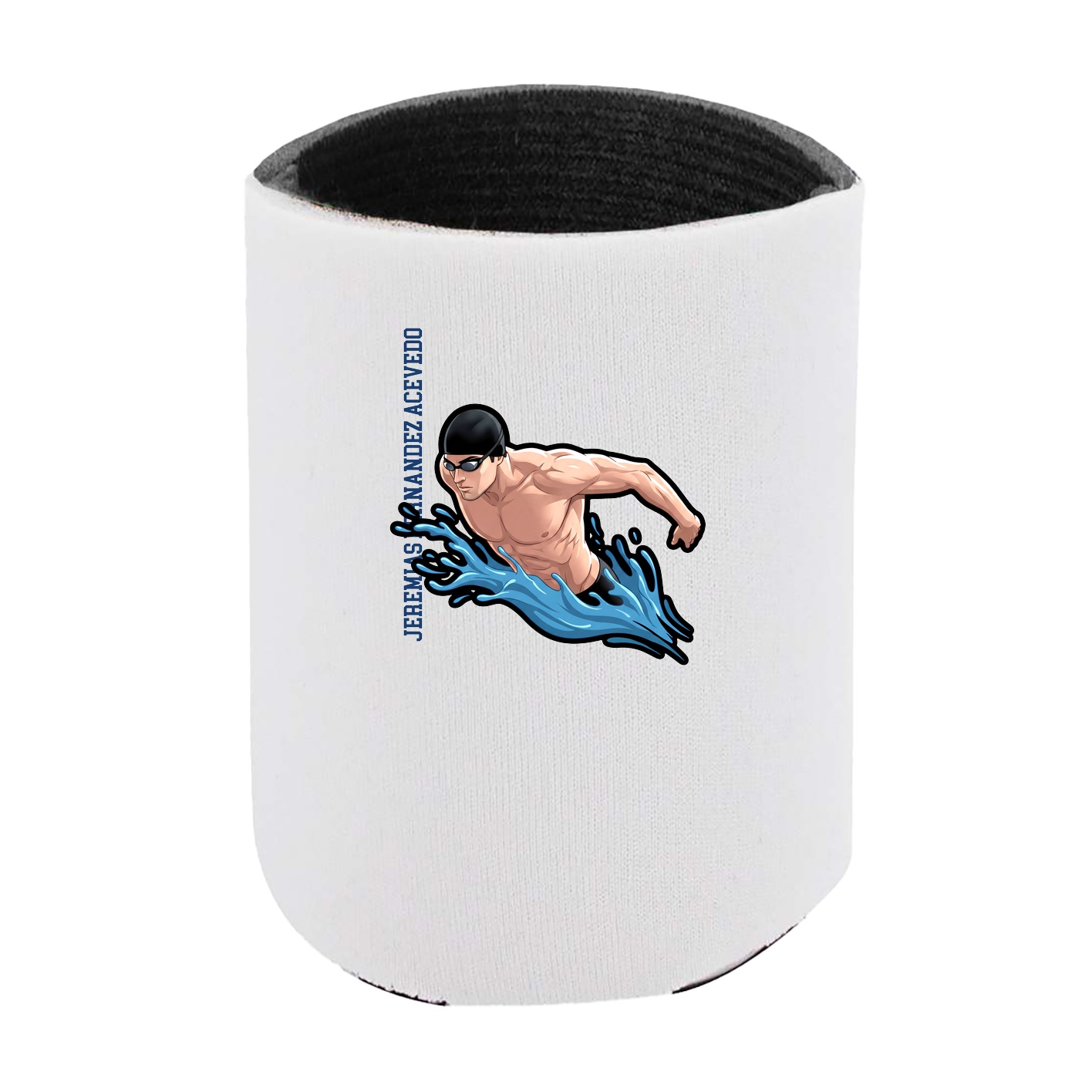 Can Holder — Name Vertical in White