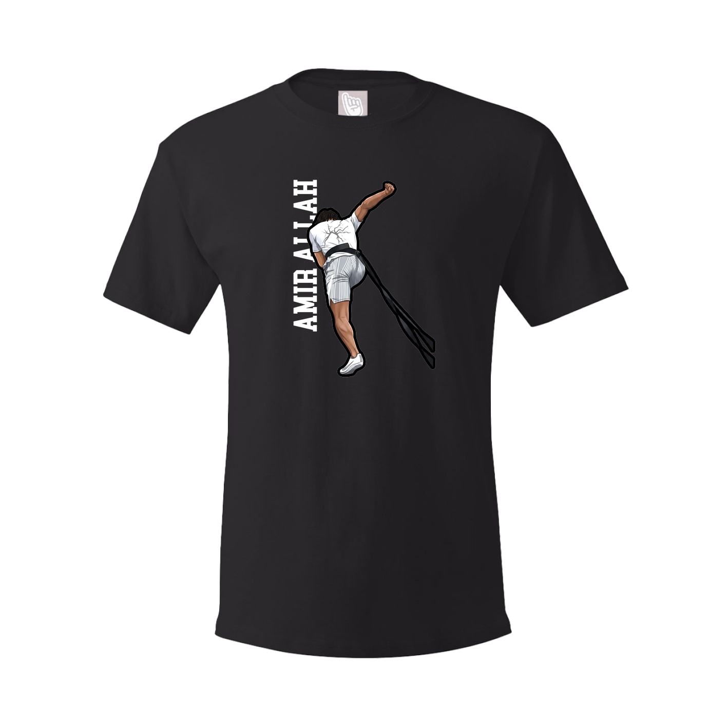 Youth Tee — Name Vertical in Black