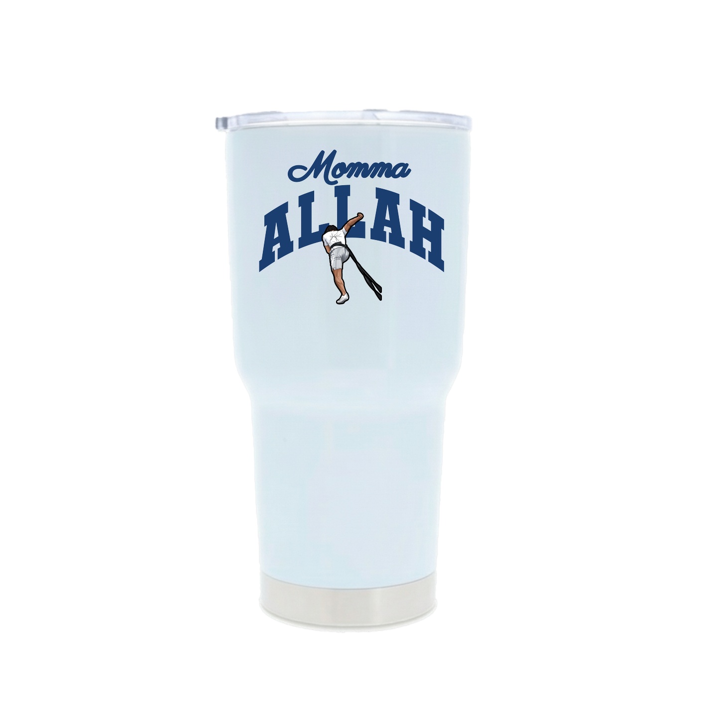 30oz Stainless Steel Tumbler — Mothers Day Arch in White