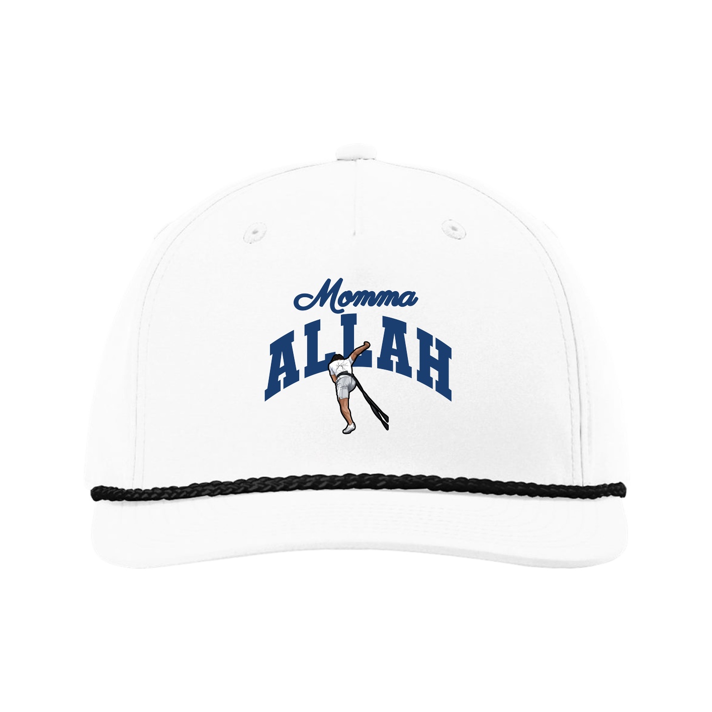 Five-Panel Classic Rope Cap — Mothers Day Arch in White