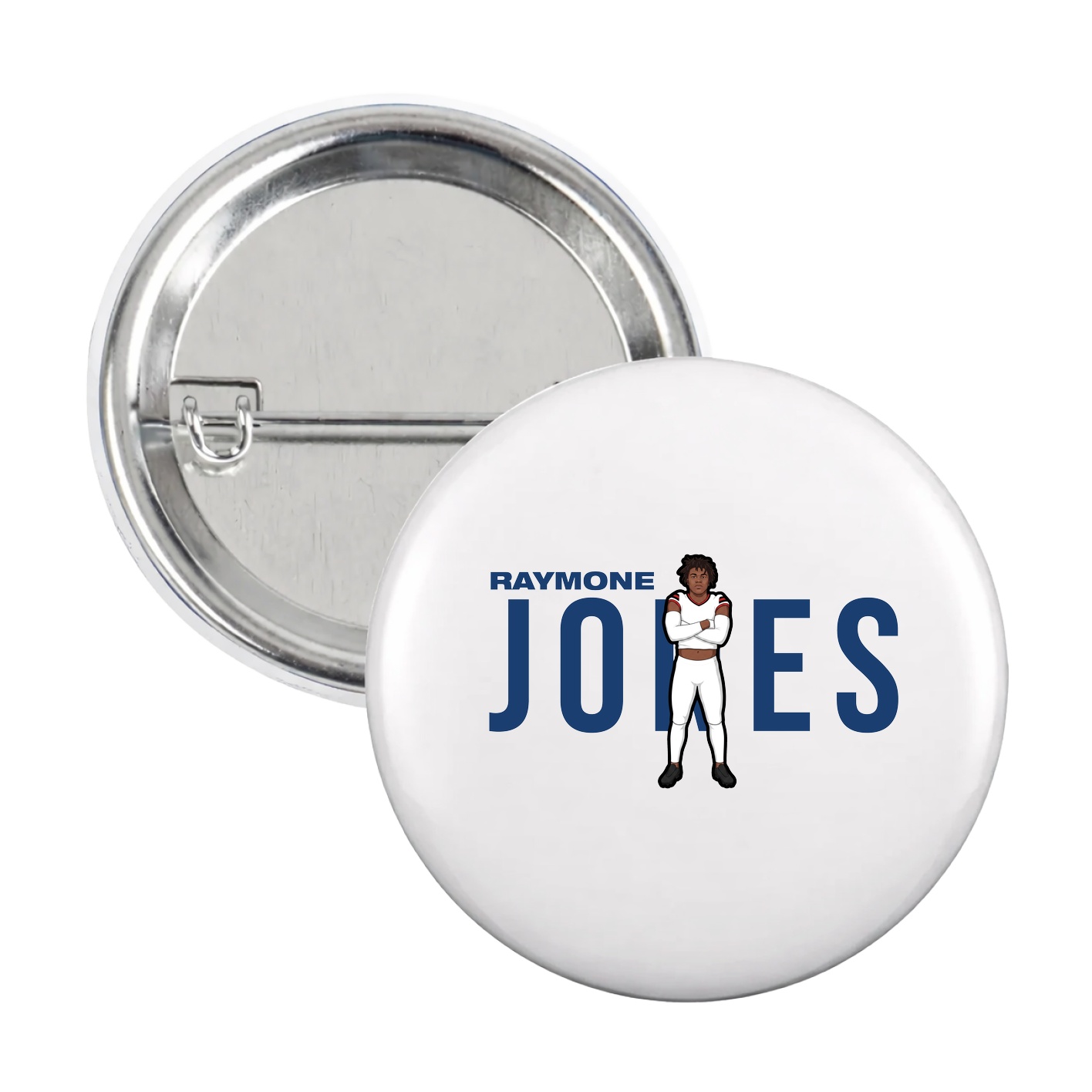 Game Day Button — Player Name in White
