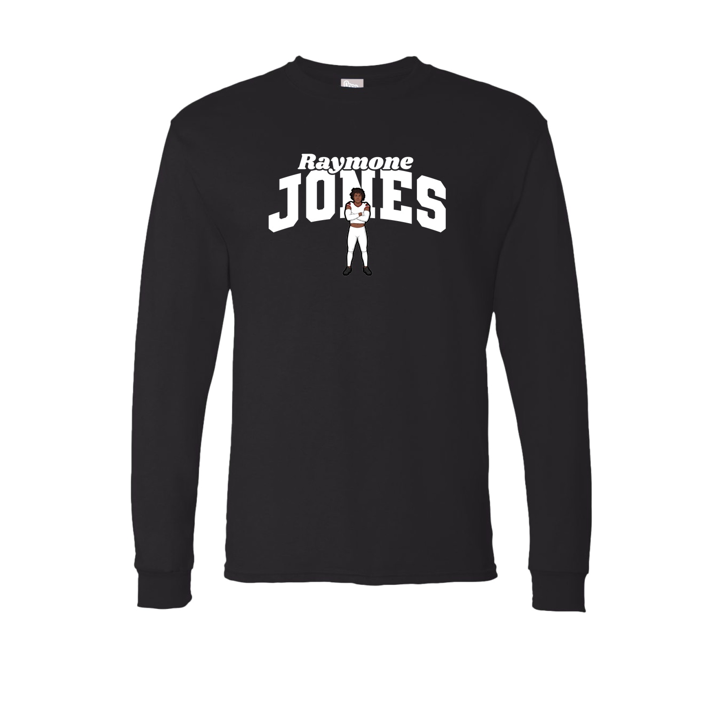 Long Sleeve Tee — Signature Arch in Black