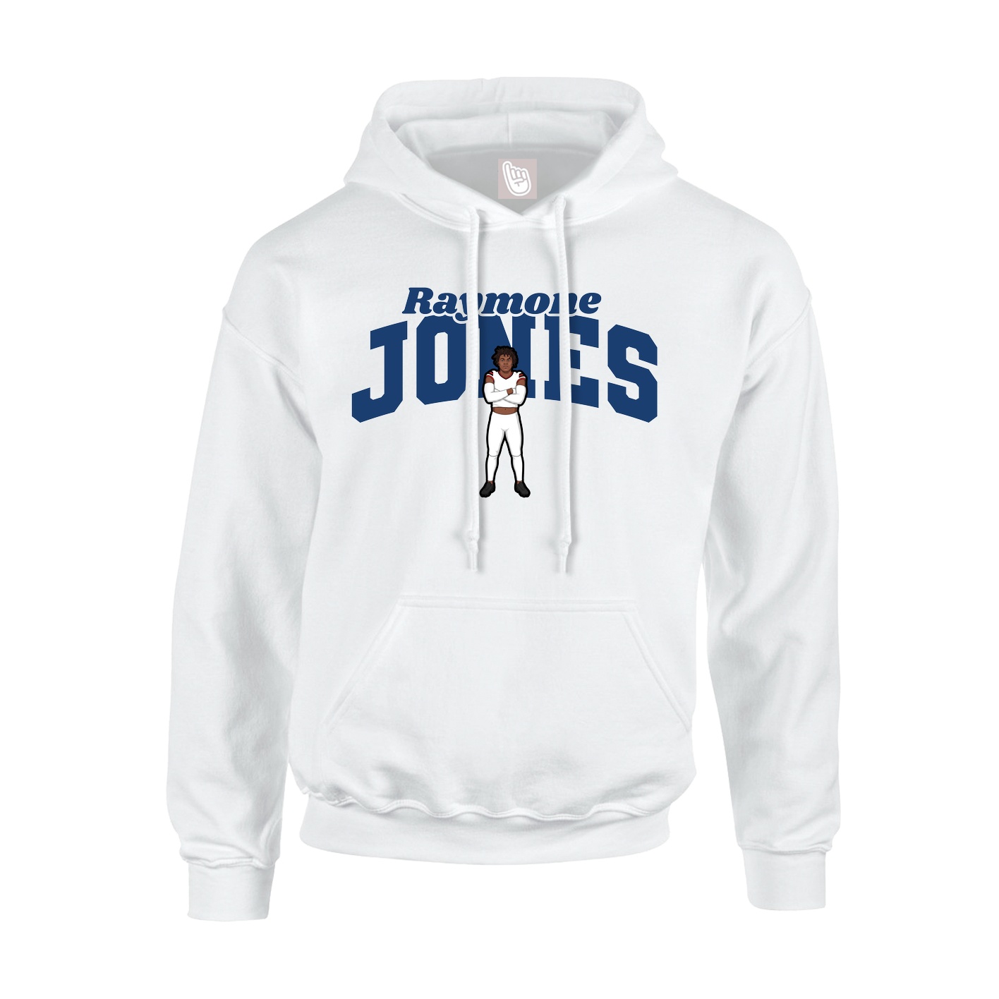 Hoodie — Signature Arch in White