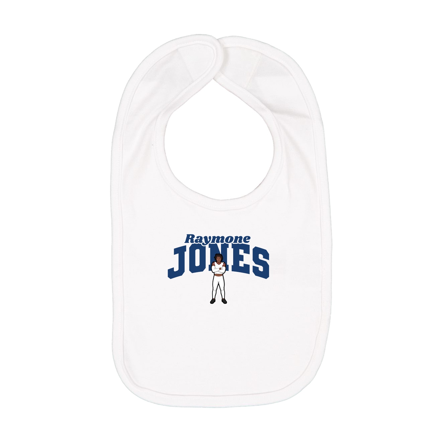 Infant Bib — Signature Arch in White