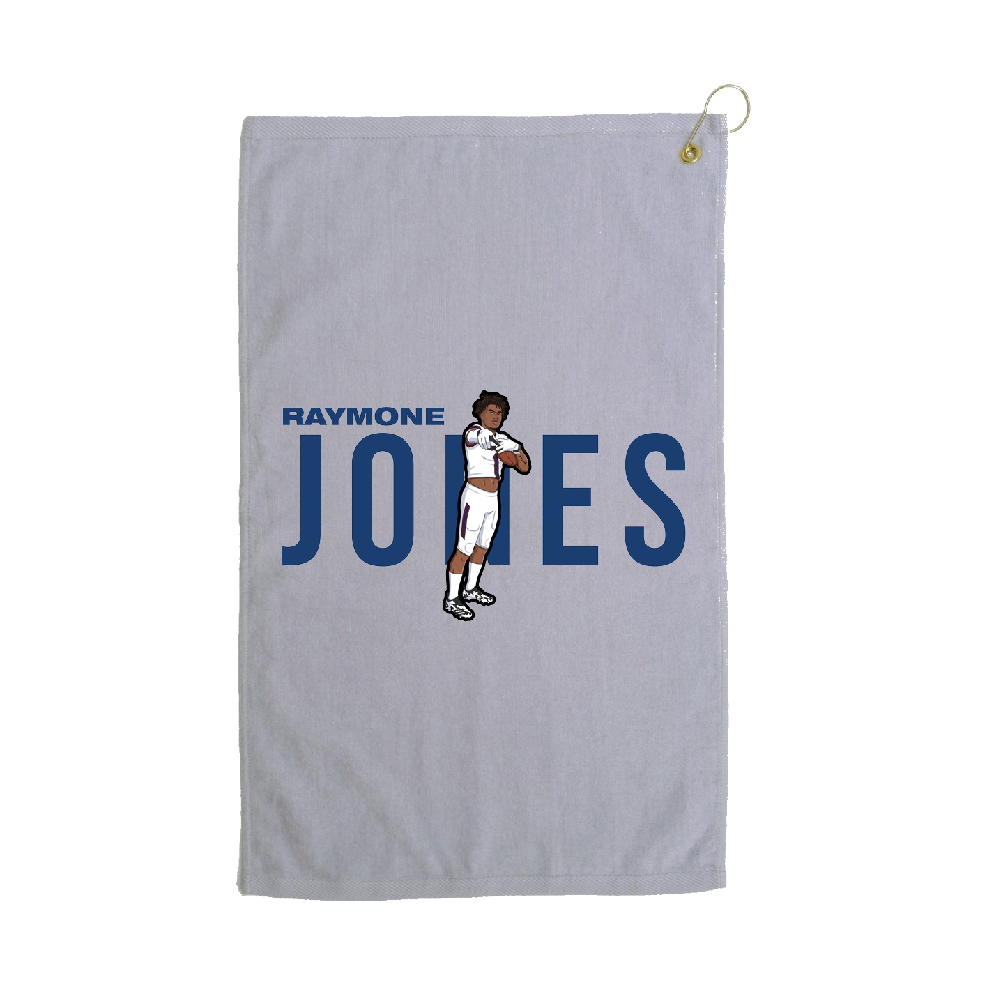 Golf Towel — Player Name in Grey