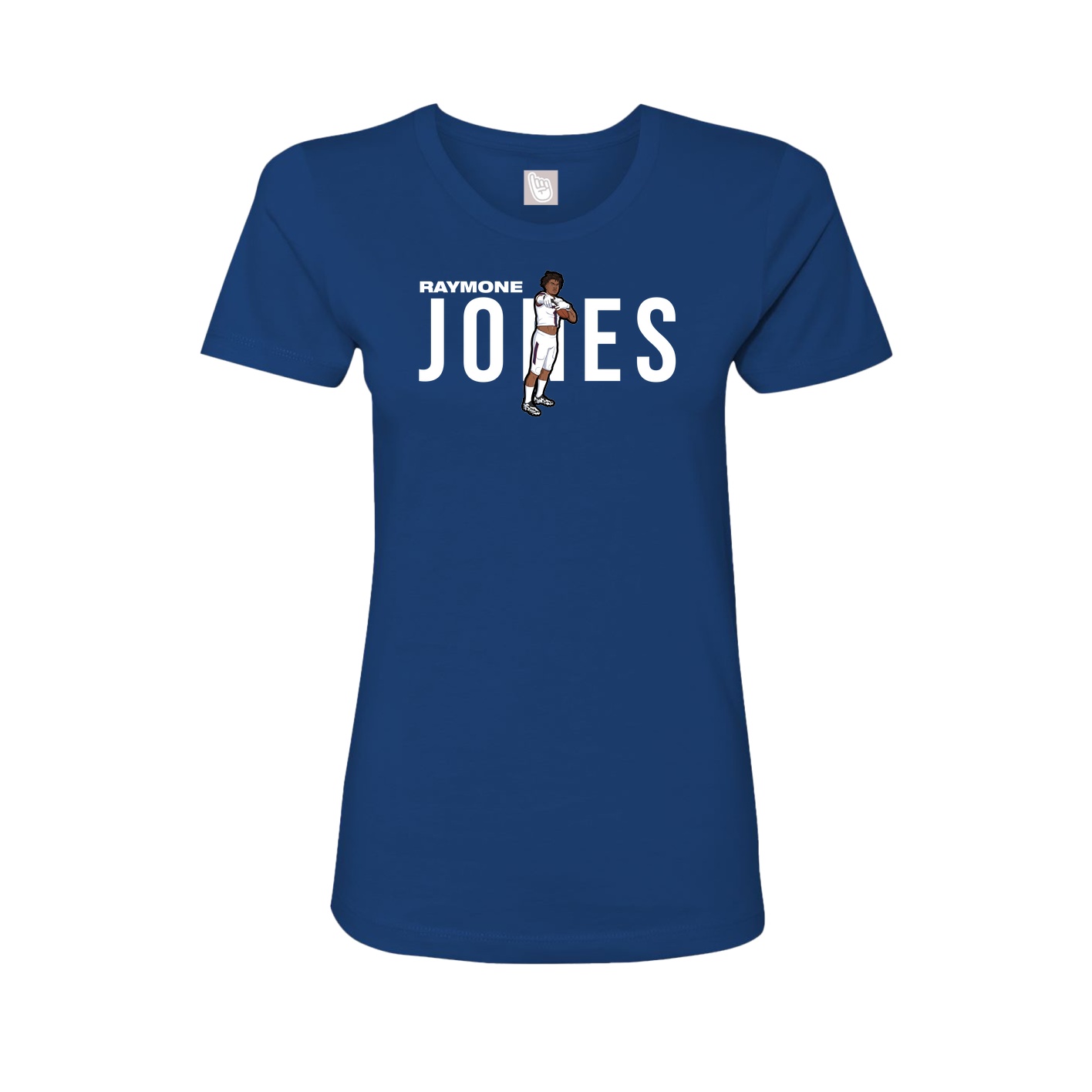 Womens Tee — Player Name in Royal