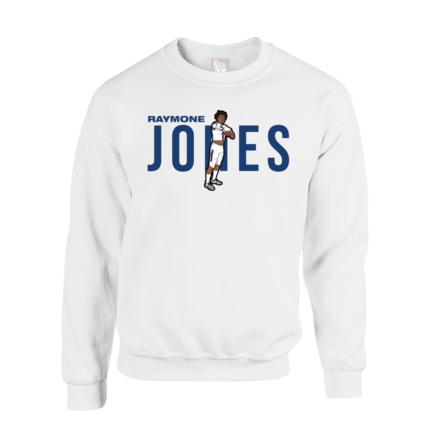 Fleece Crew — Player Name in White