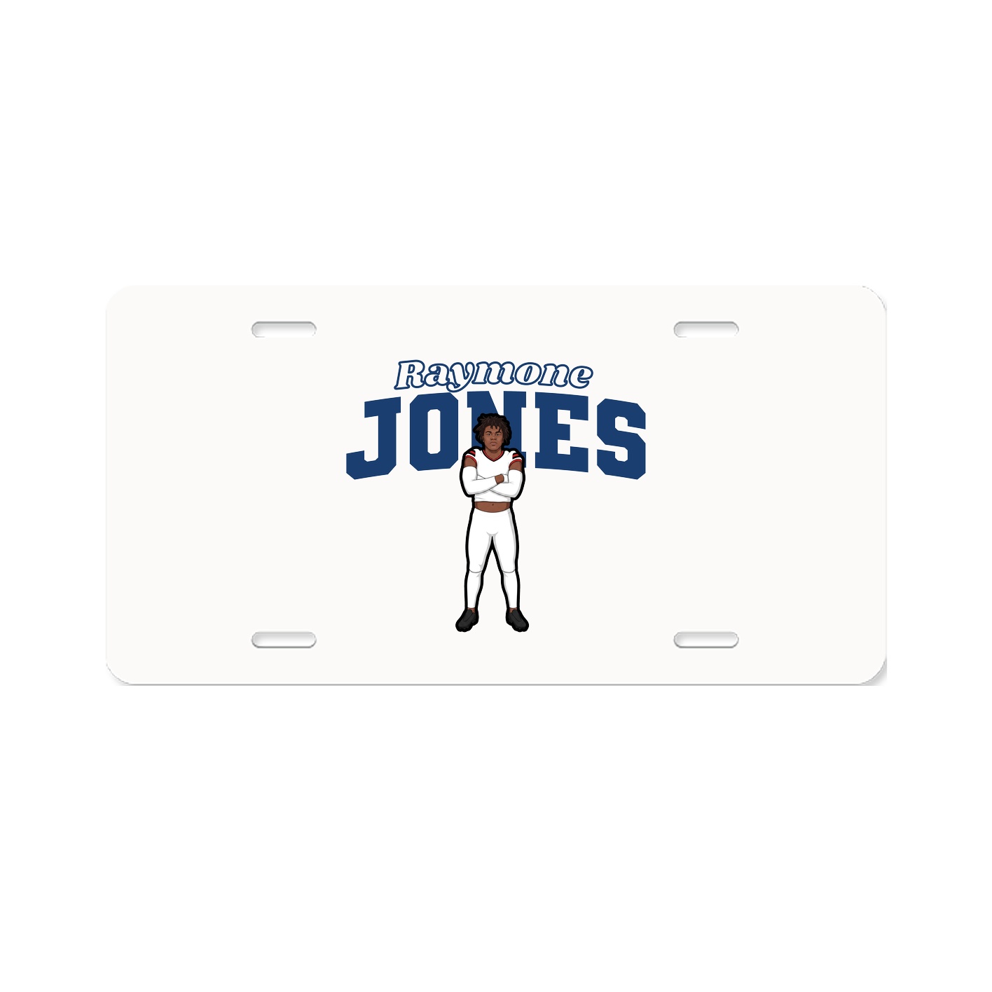 License Plate — Name Arch in Classic