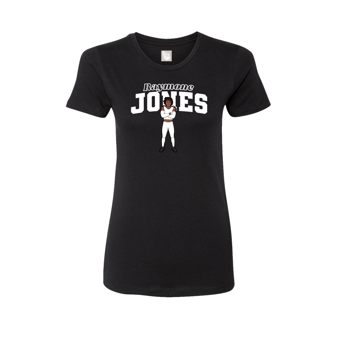 Womens Tee — Name Arch in Black