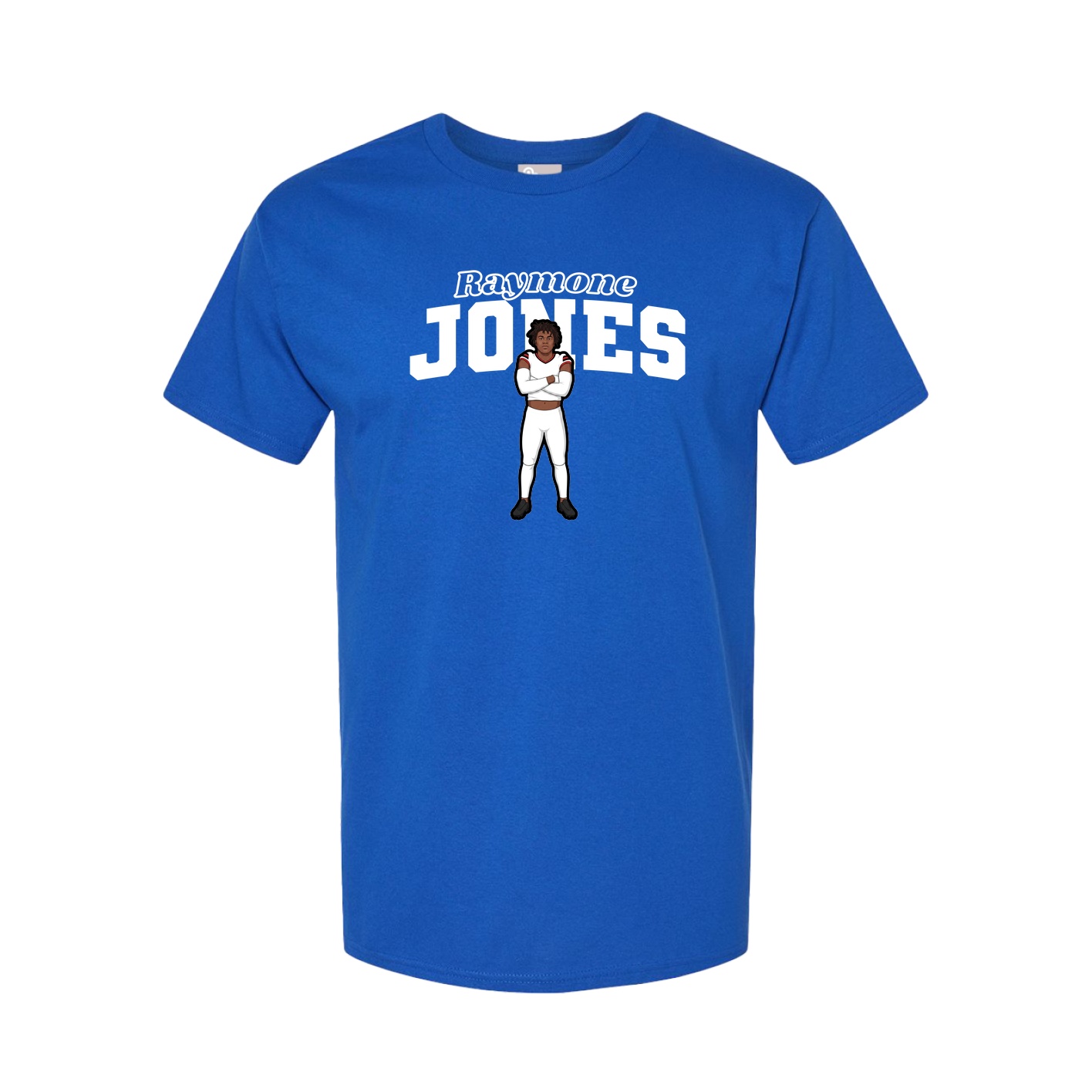 Youth Tee — Name Arch in Royal