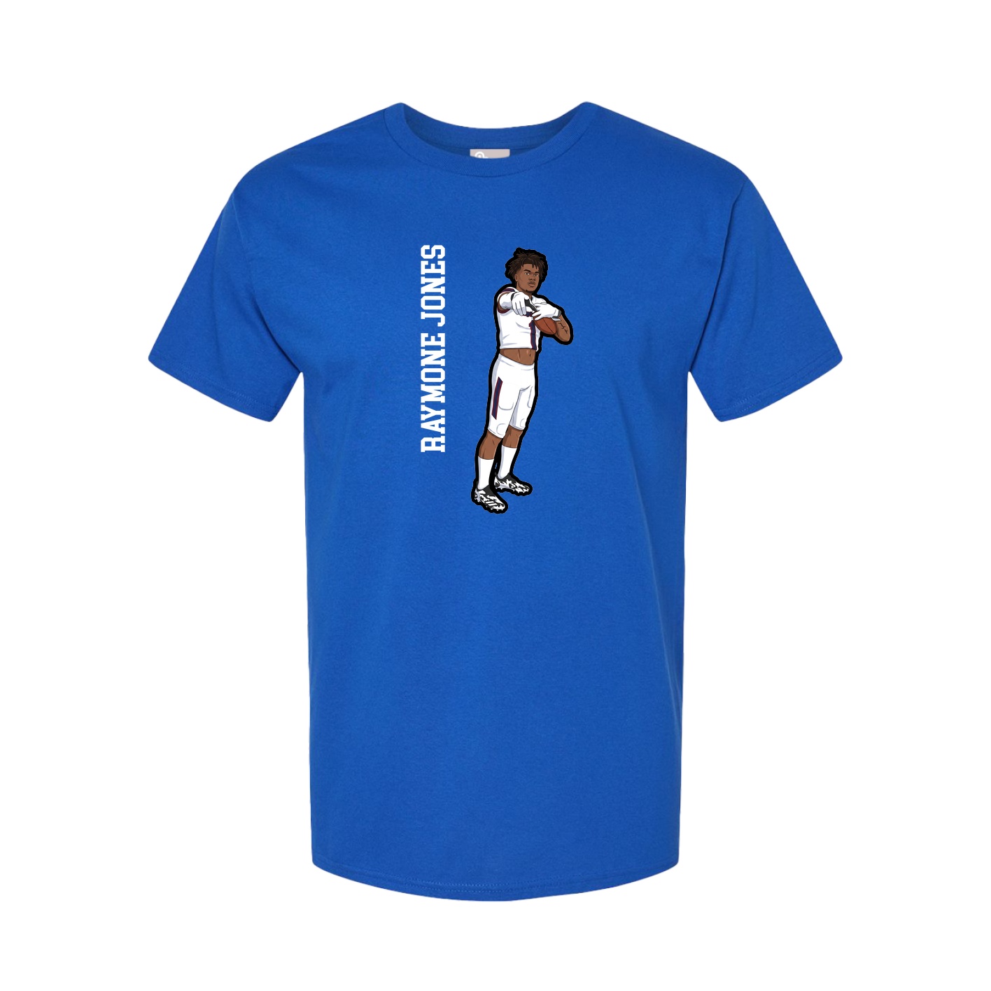 Tee — Name Vertical in Royal