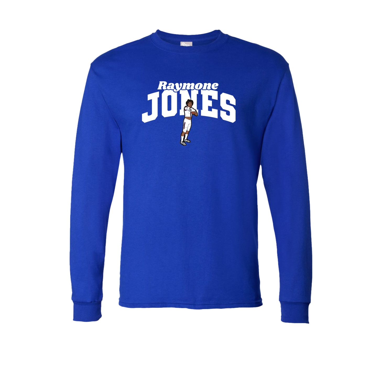 Long Sleeve Tee — Signature Arch in Royal