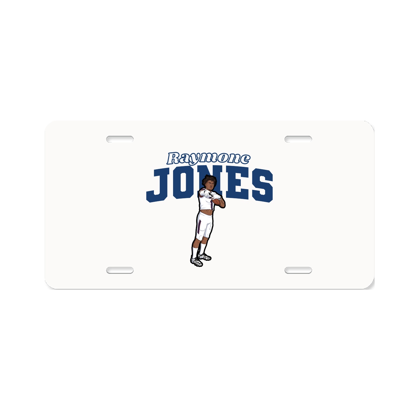 License Plate — Name Arch in Classic
