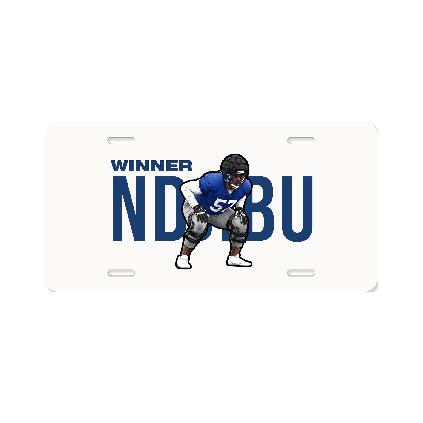 License Plate — Player Name in Classic