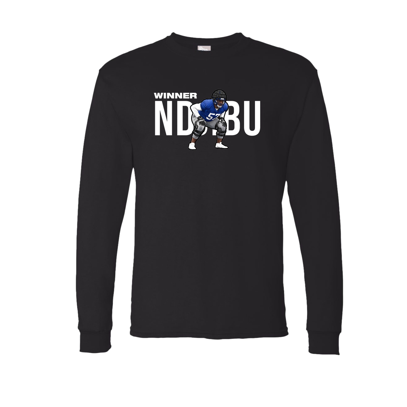 Long Sleeve Tee — Player Name in Black