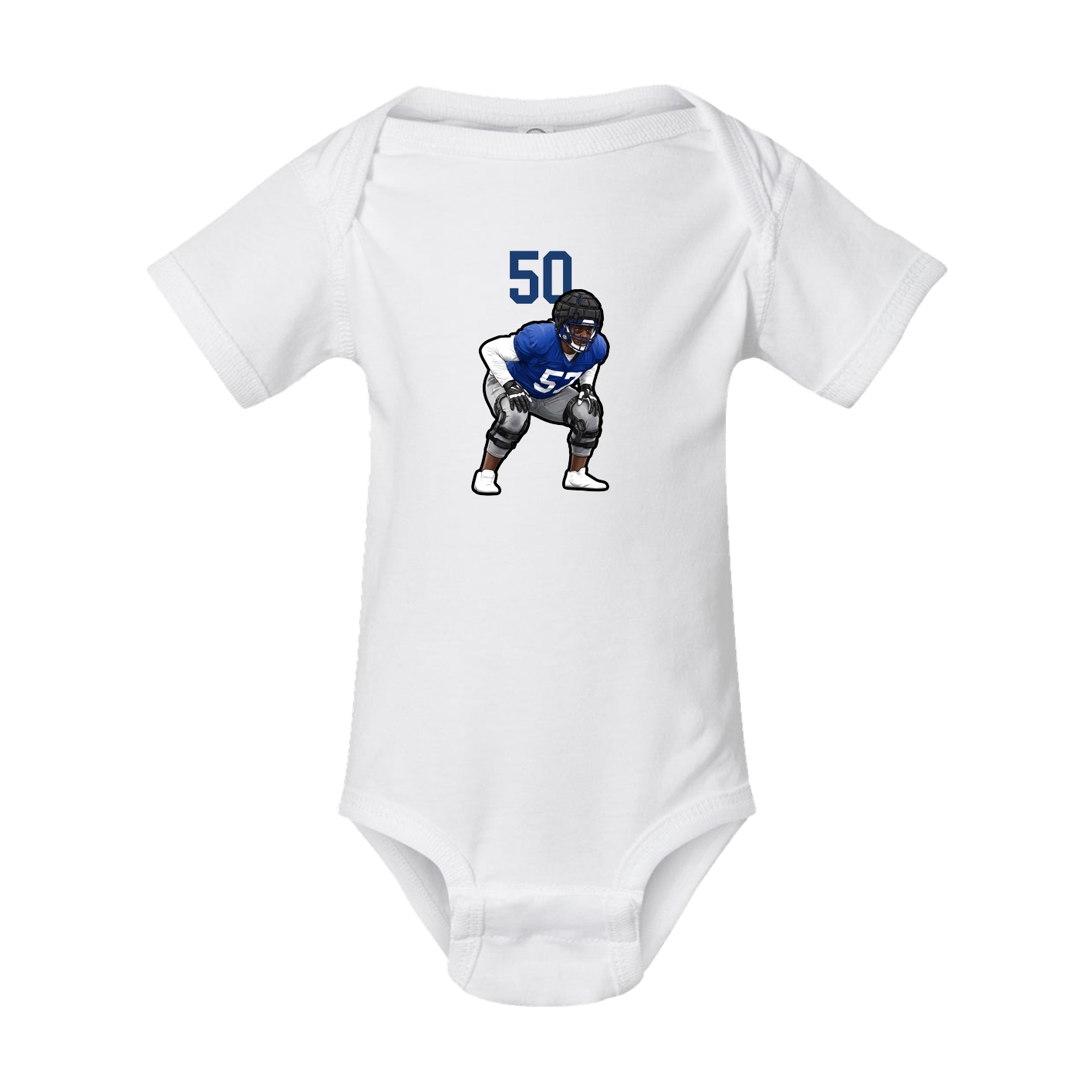 Baby Onesie — Number Top in White