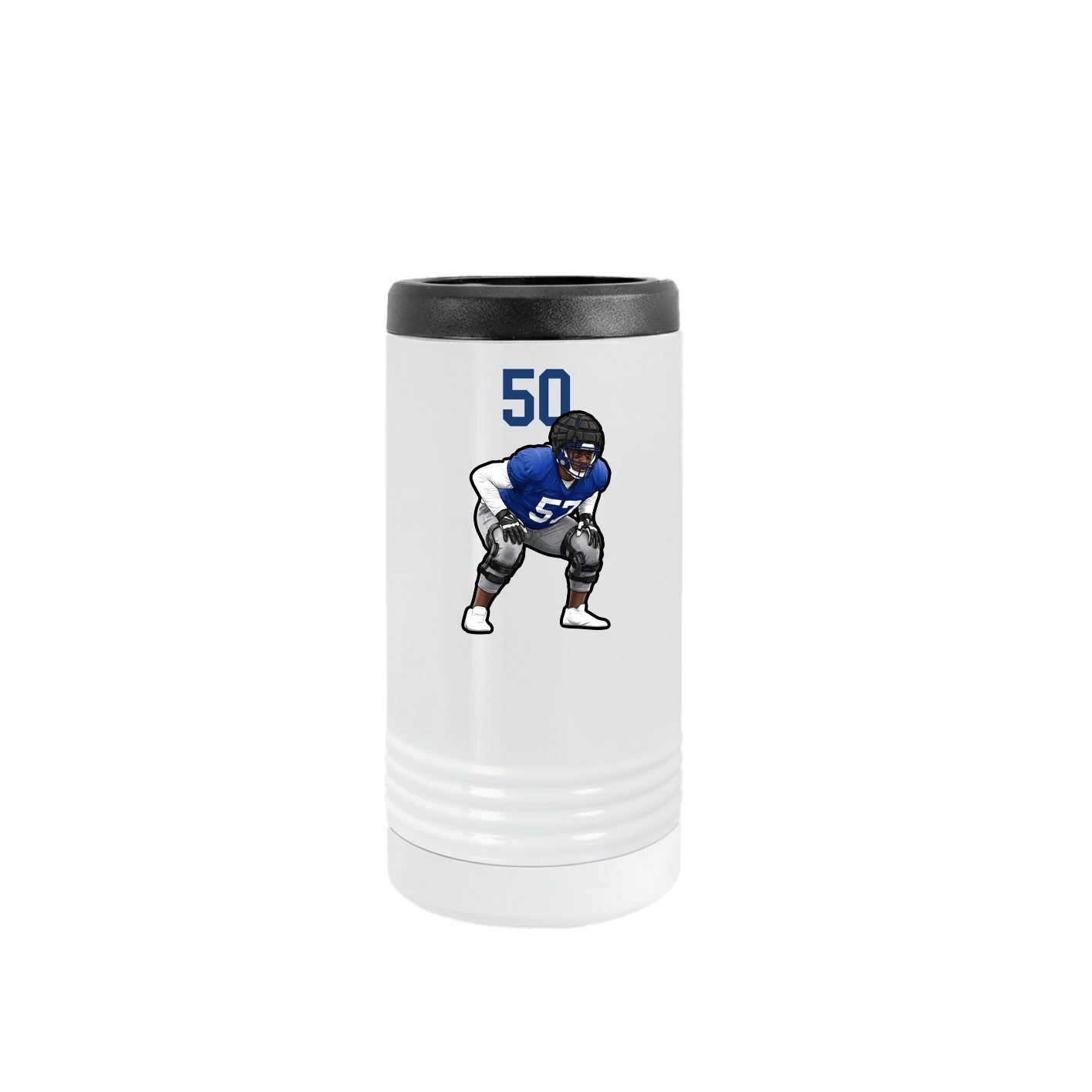 Slim Beverage Holder — Number Top in White