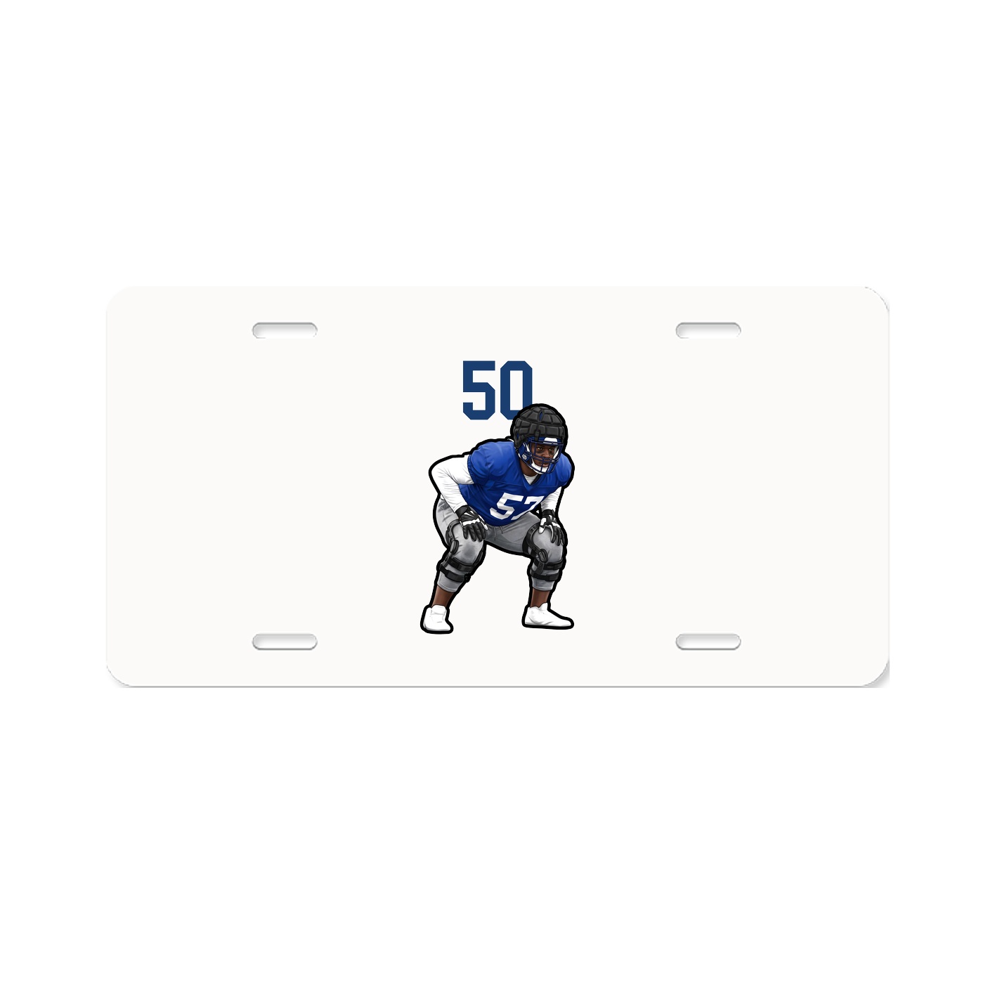 License Plate — Number Top in Classic