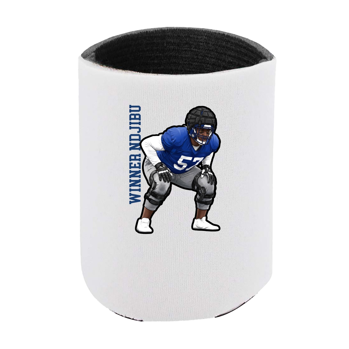 Can Holder — Name Vertical in White