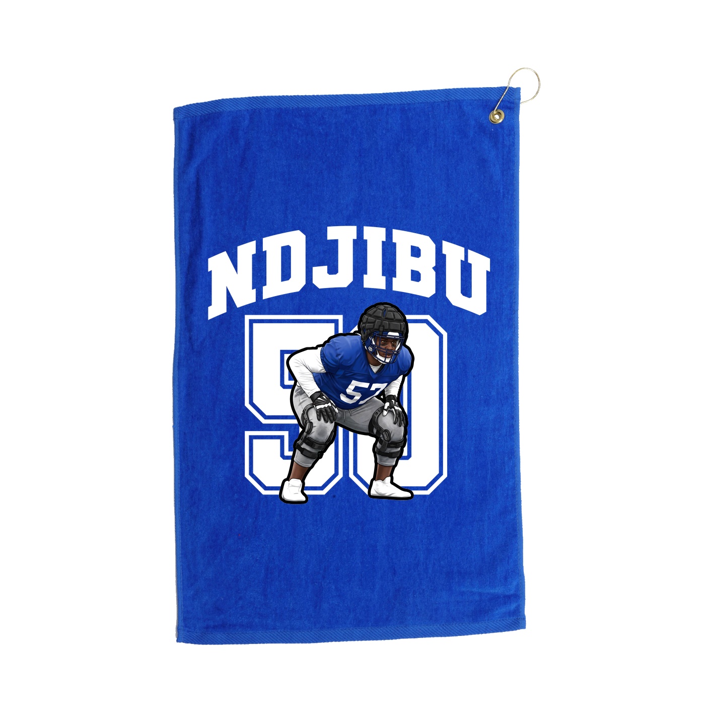Golf Towel — Number in Royal