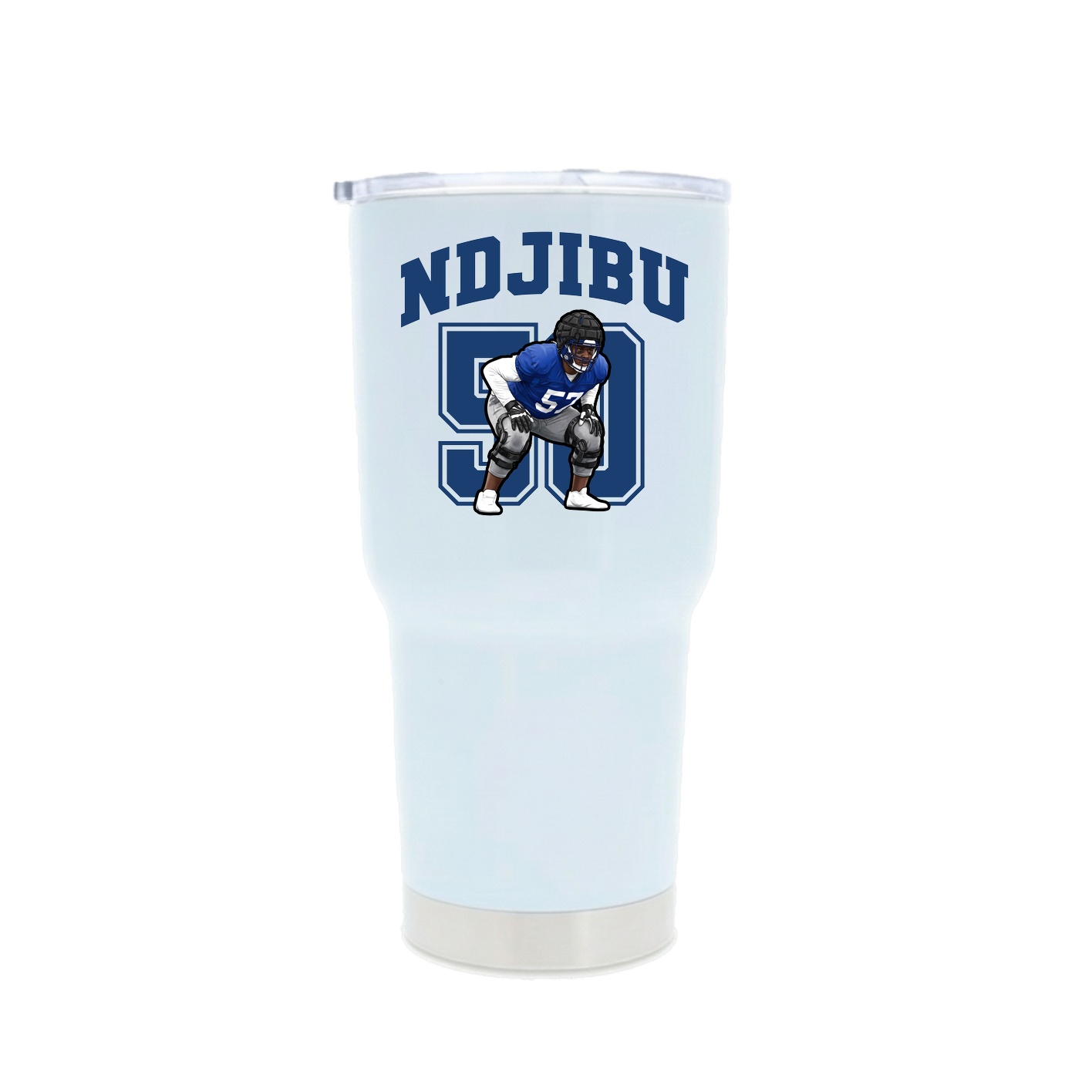 30oz Stainless Steel Tumbler — Number in White
