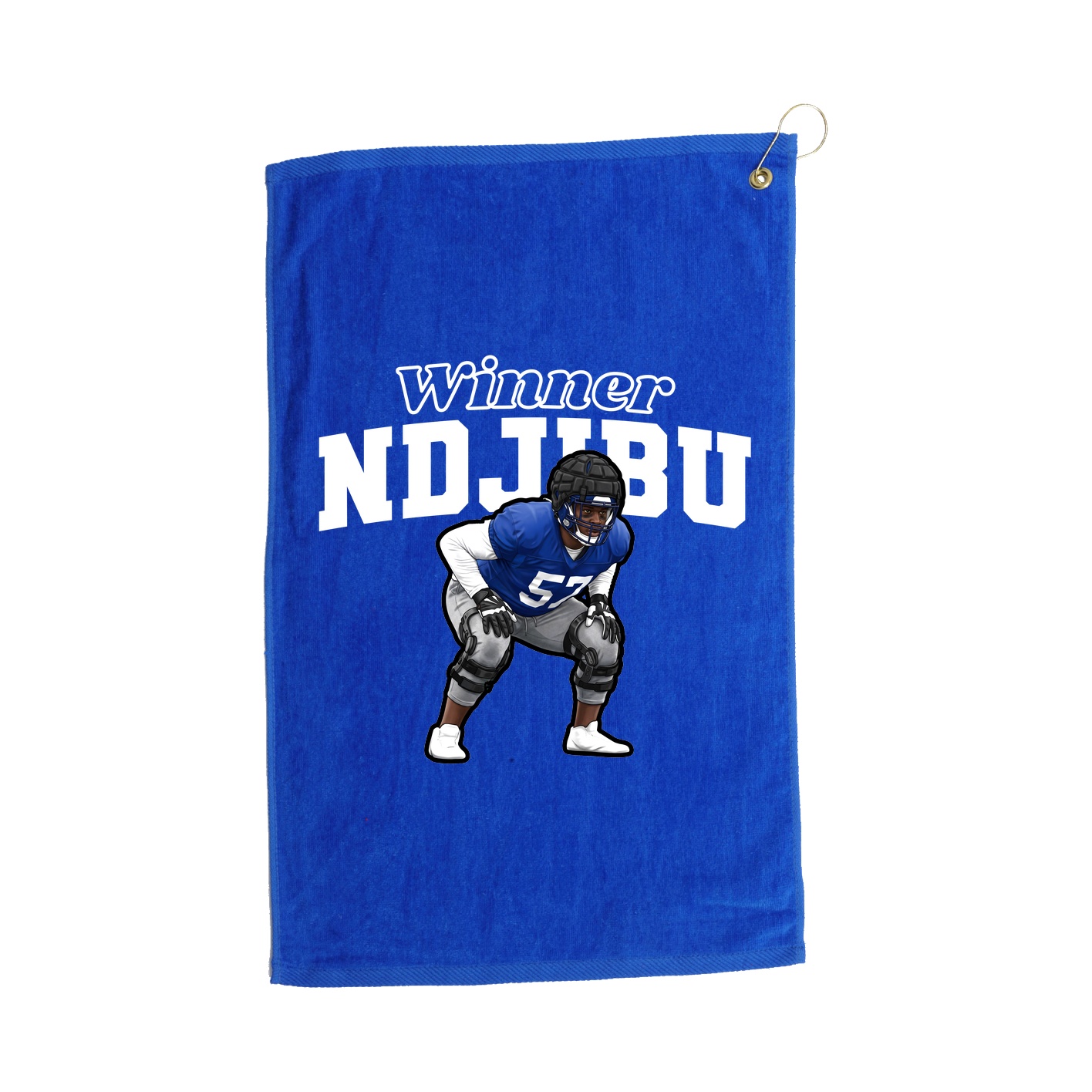 Golf Towel — Name Arch in Royal