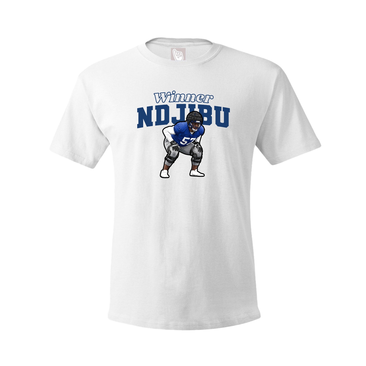 Youth Tee — Name Arch in White