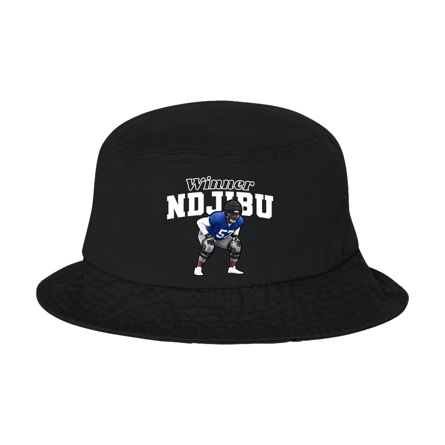 Bucket Cap — Name Arch in Black