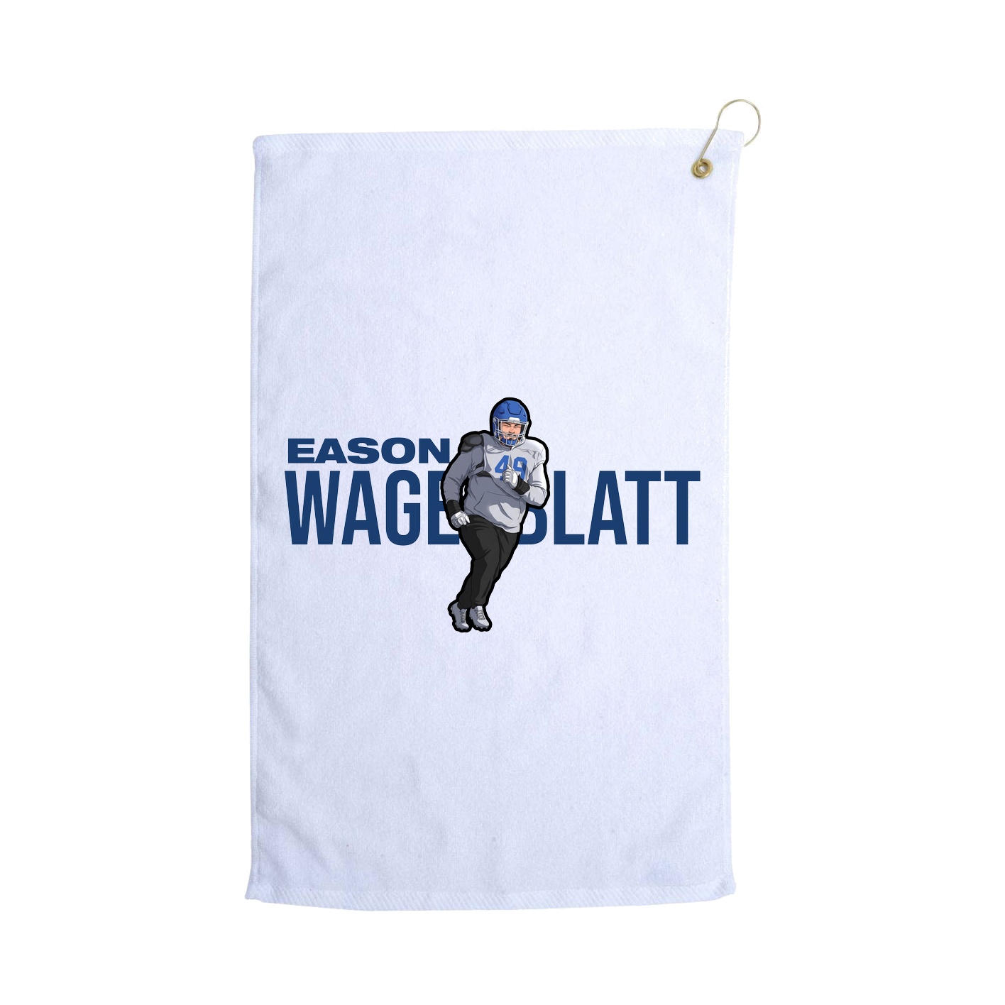 Golf Towel — Player Name in White