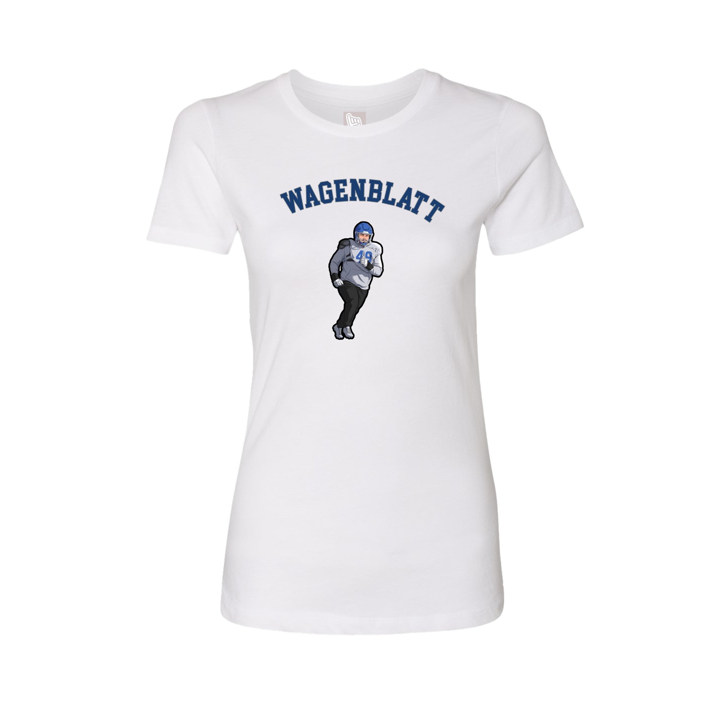 Fitted Women's Tee — Shirsey Arch in White