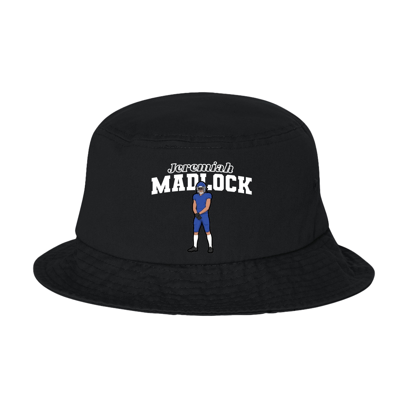 Bucket Cap — Name Arch in Black
