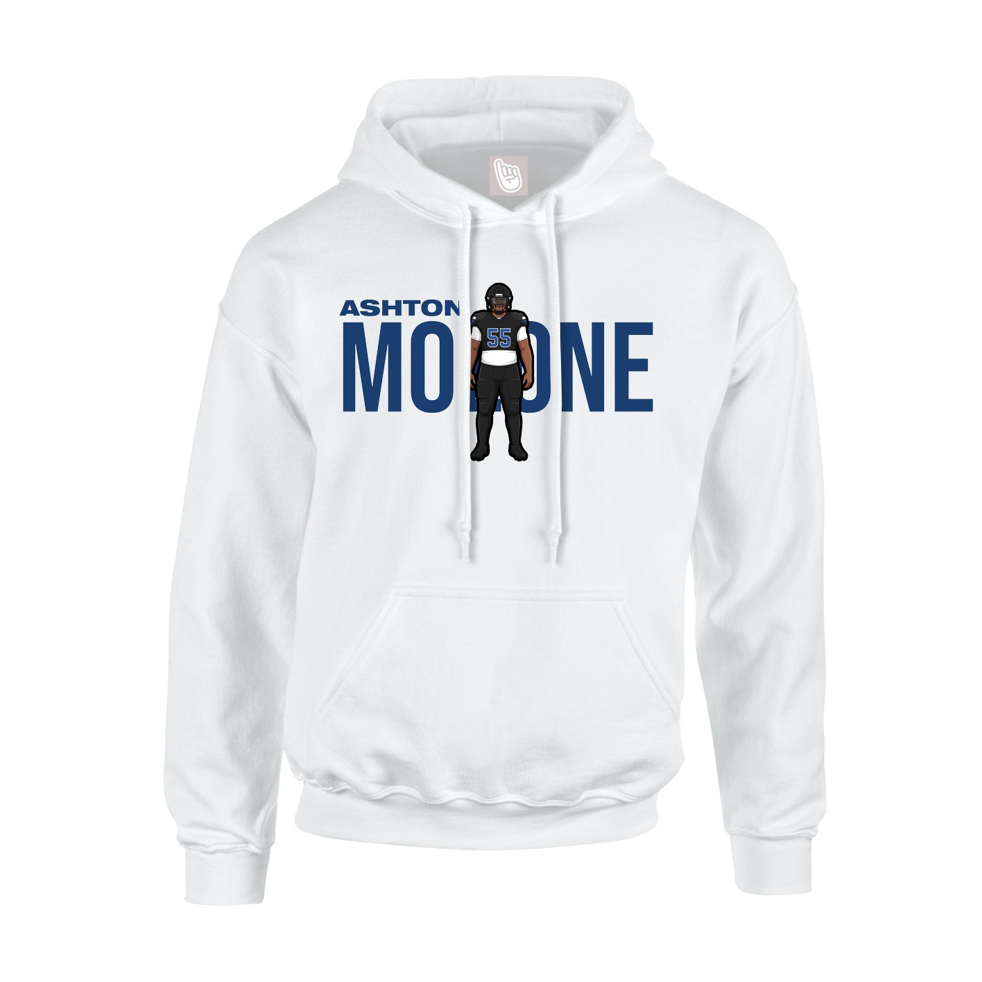 Hoodie — Player Name in White