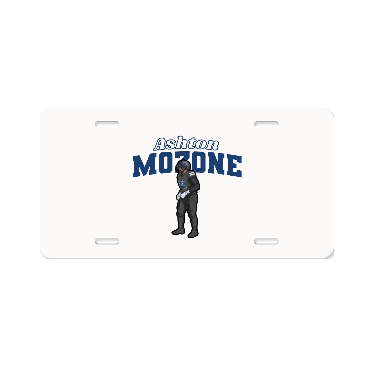License Plate — Name Arch in Classic