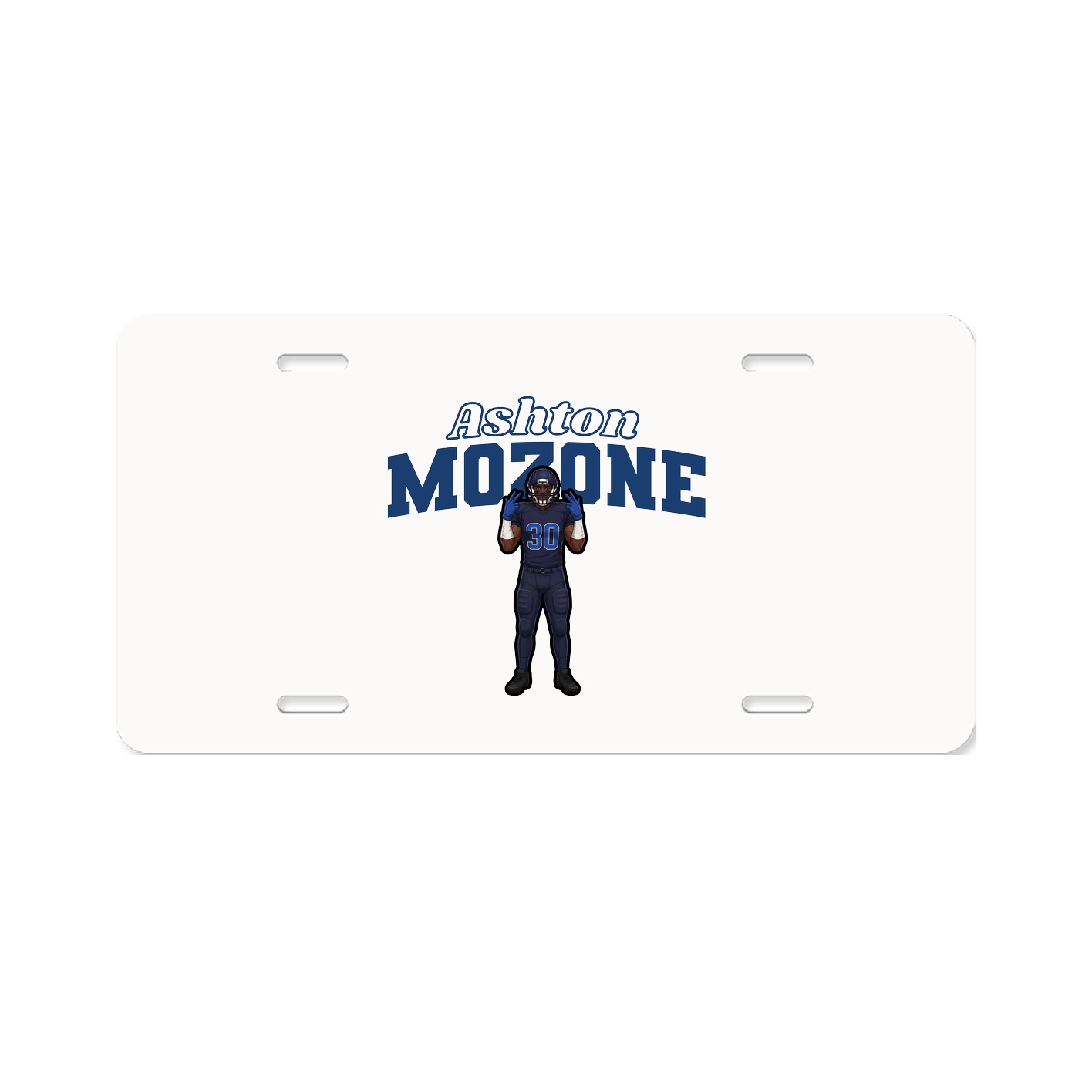 License Plate — Name Arch in Classic