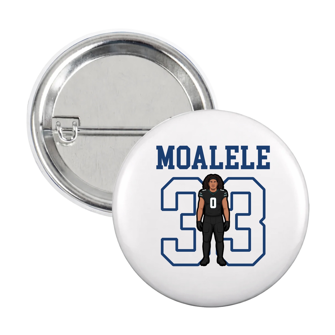 Game Day Button — Shirsey in White