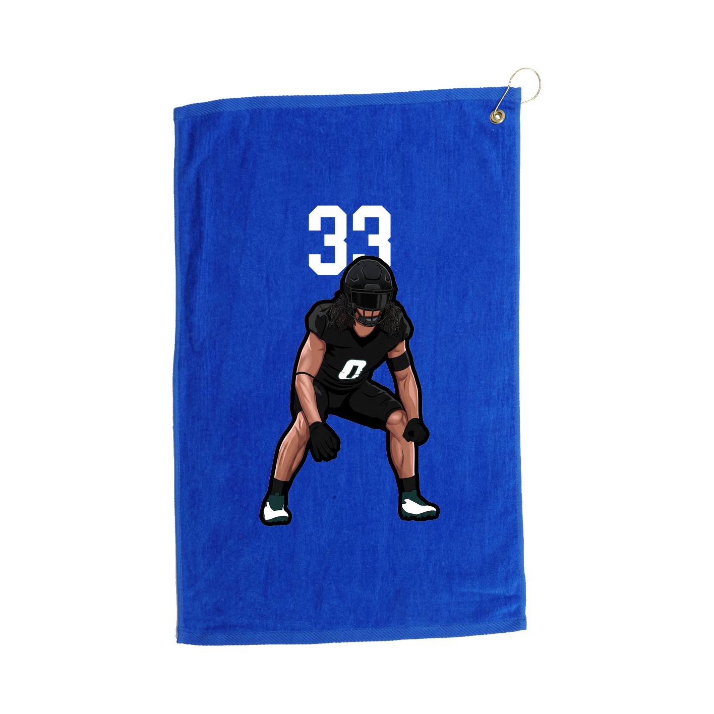 Golf Towel — Number Top in Royal