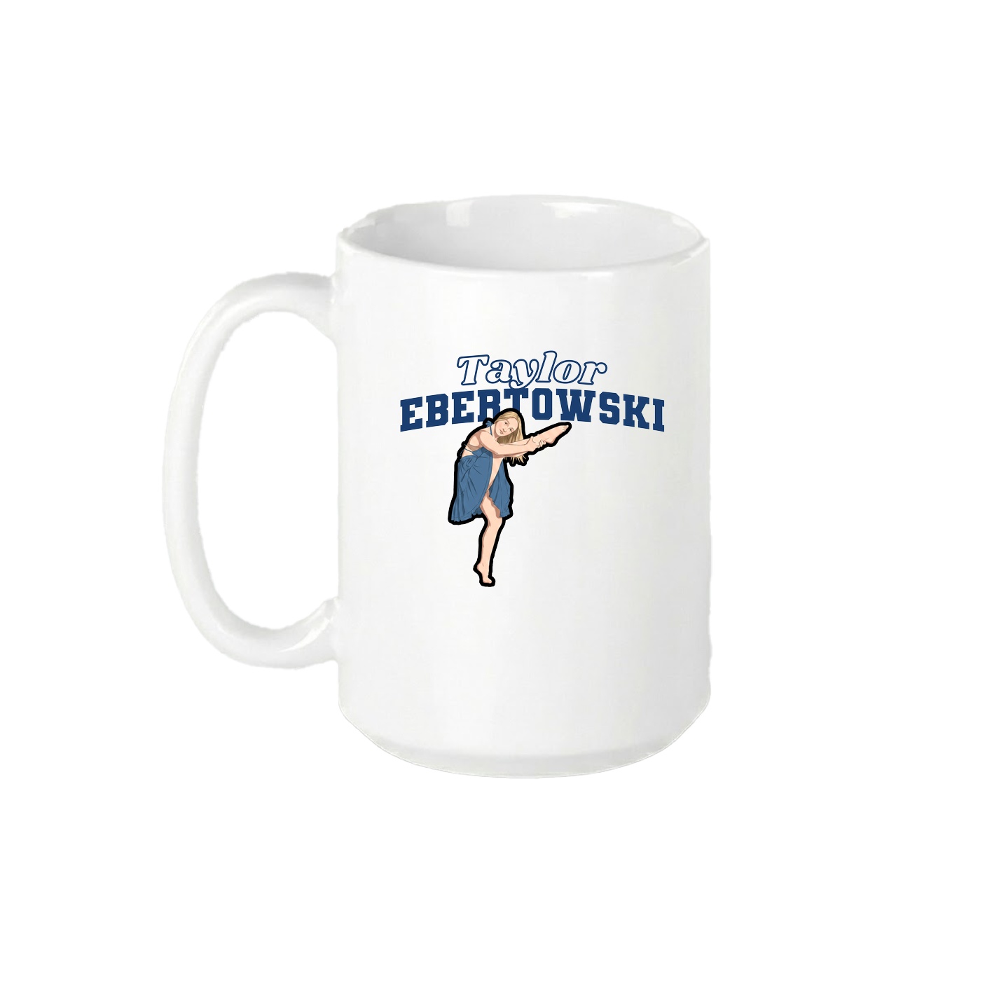 15oz Coffee Mug — Name Arch in White