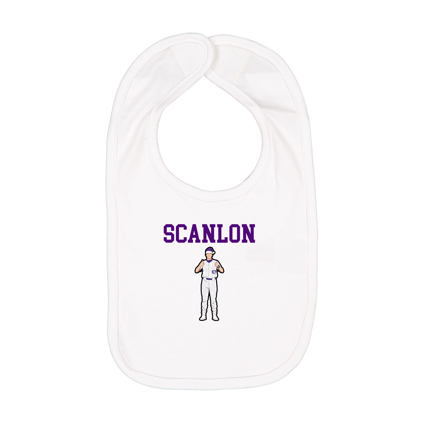 Infant Bib — Shirsey in White